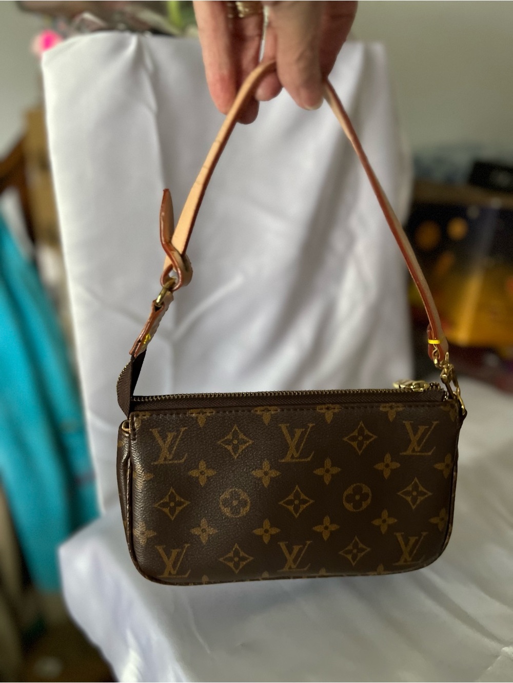 Louis Vuitton Monogram Canvas Brown Shoulder Bag